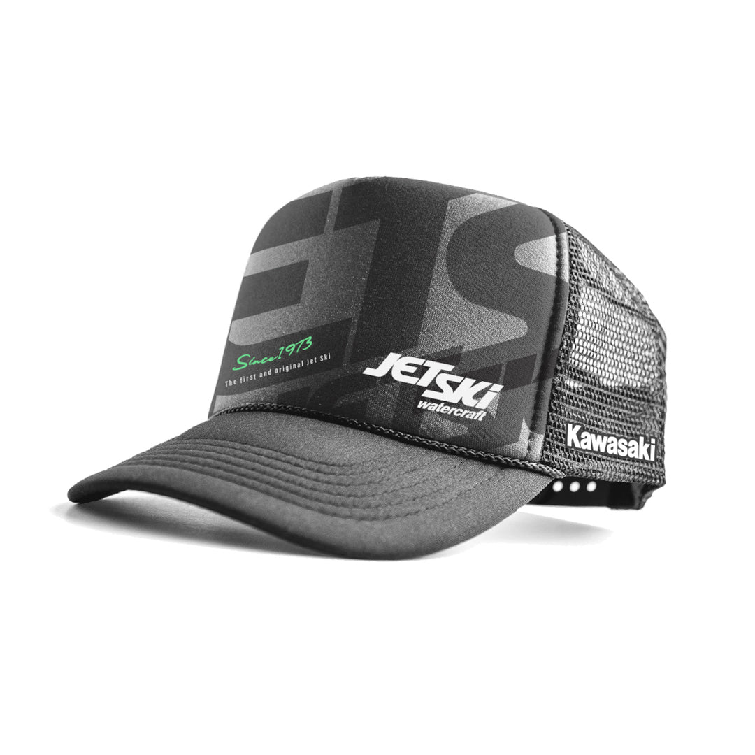 Kawasaki Jet Ski Truckers Cap - Black