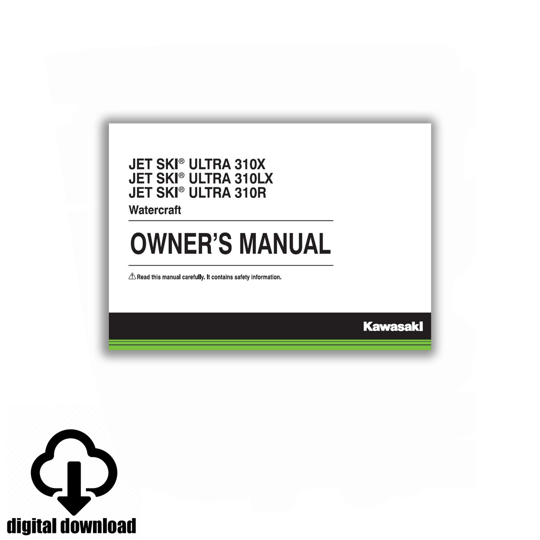 2014-2021 Kawasaki Ultra 310X, R, LX Owners Manual - Digital download