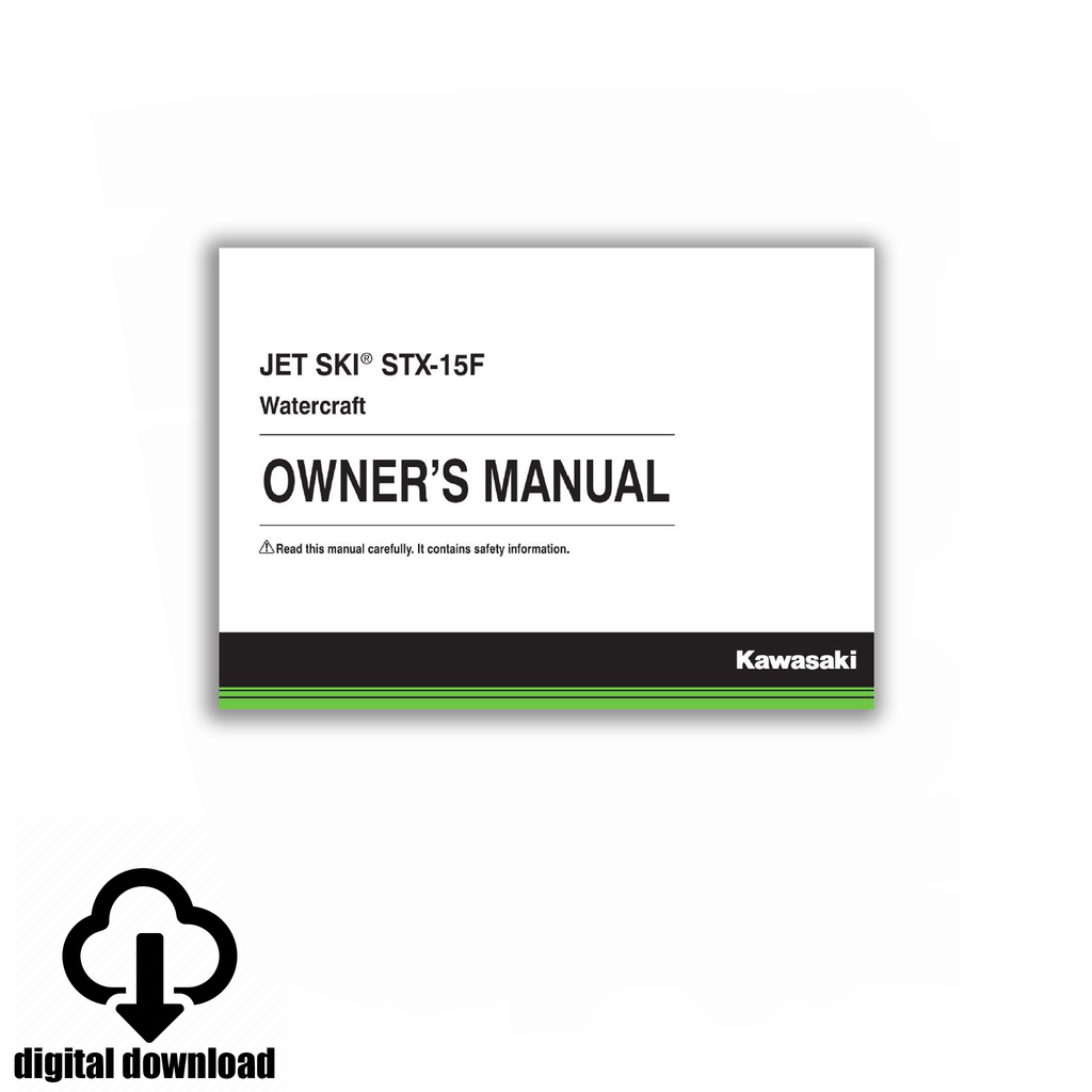 2015-2019 Kawasaki STX-15F Owners Manual - Digital download 2015-2019 Kawasaki STX-15F Owners Manual - Digital download
